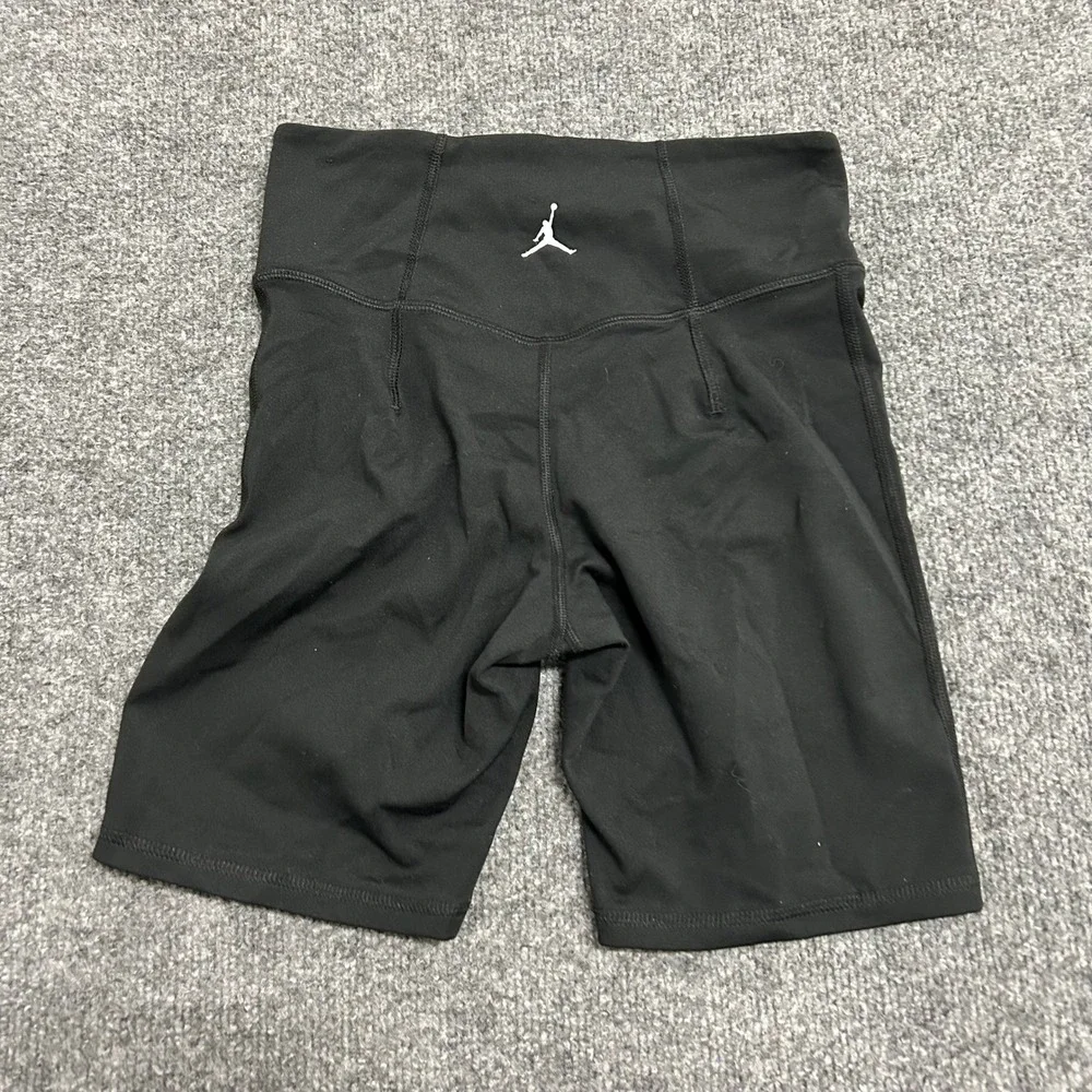 Jordan Shorts Womens Size S Black Dri-FIT High Waist Athletic Biker Compression